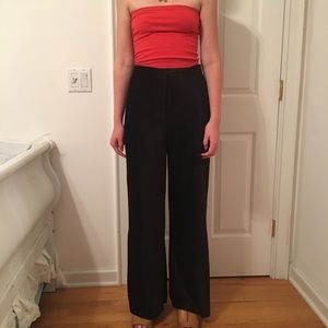 & Other Stories wide leg velvety pants